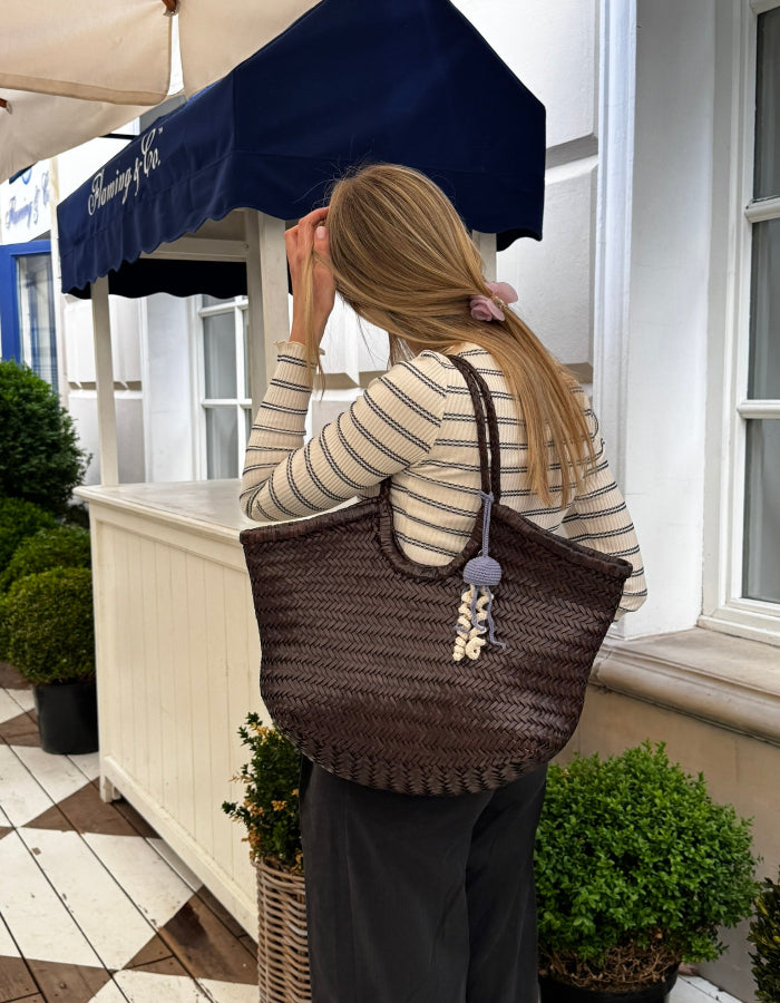 Breloczek szydełkowy meduza chabrowa | charms do torebki LILLABEL