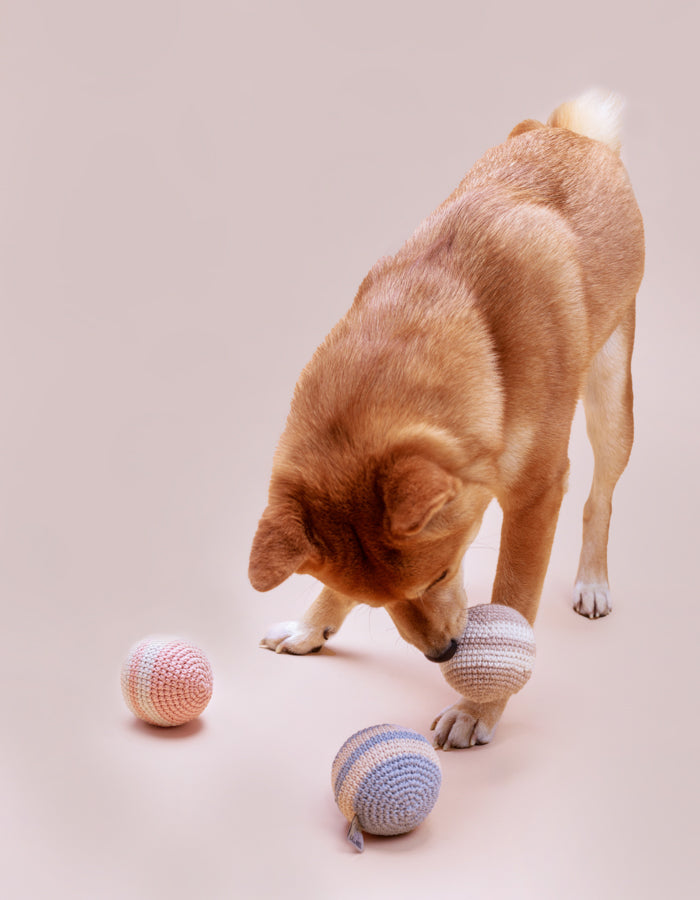 Crochet organic cotton ball RAINBOW nightshadow blue