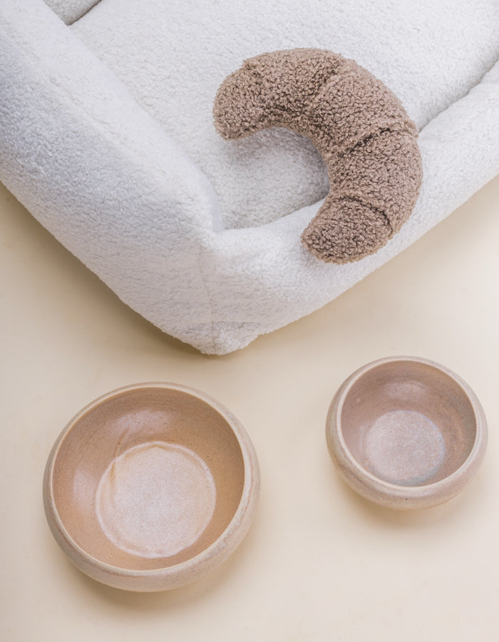 Ceramic bowl for dogs or cats SAND