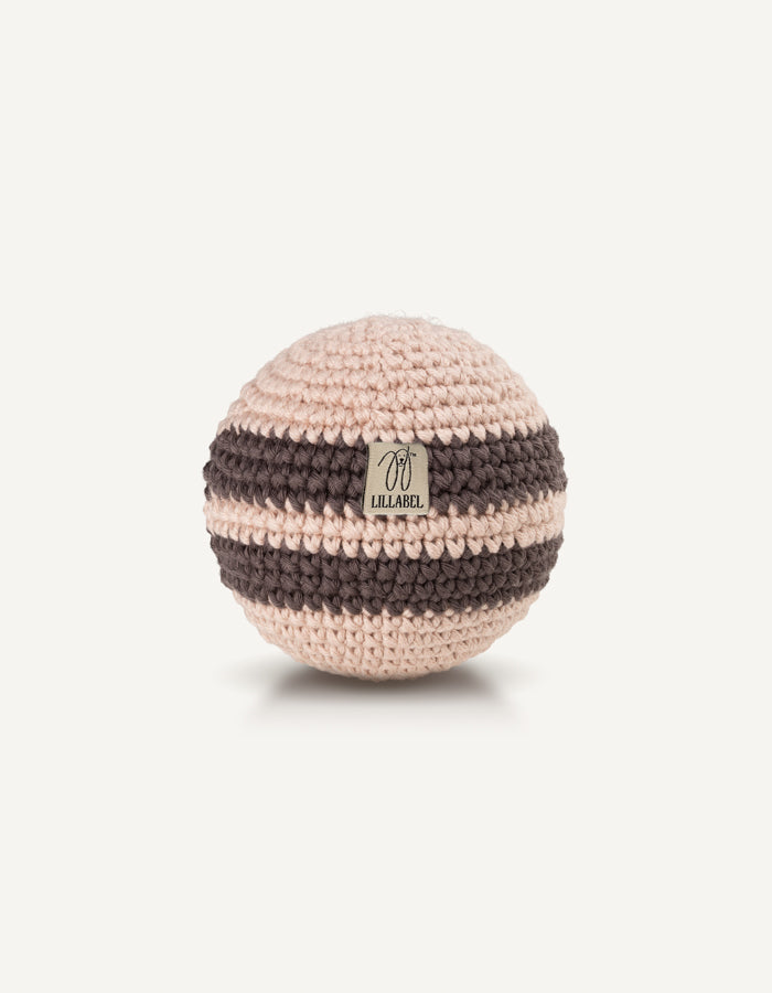 Piłka dla psa z bawełny organicznej RAINBOW pink