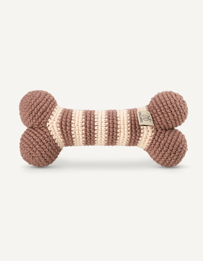 Kostka dla psa z bawełny organicznej LILLY latte