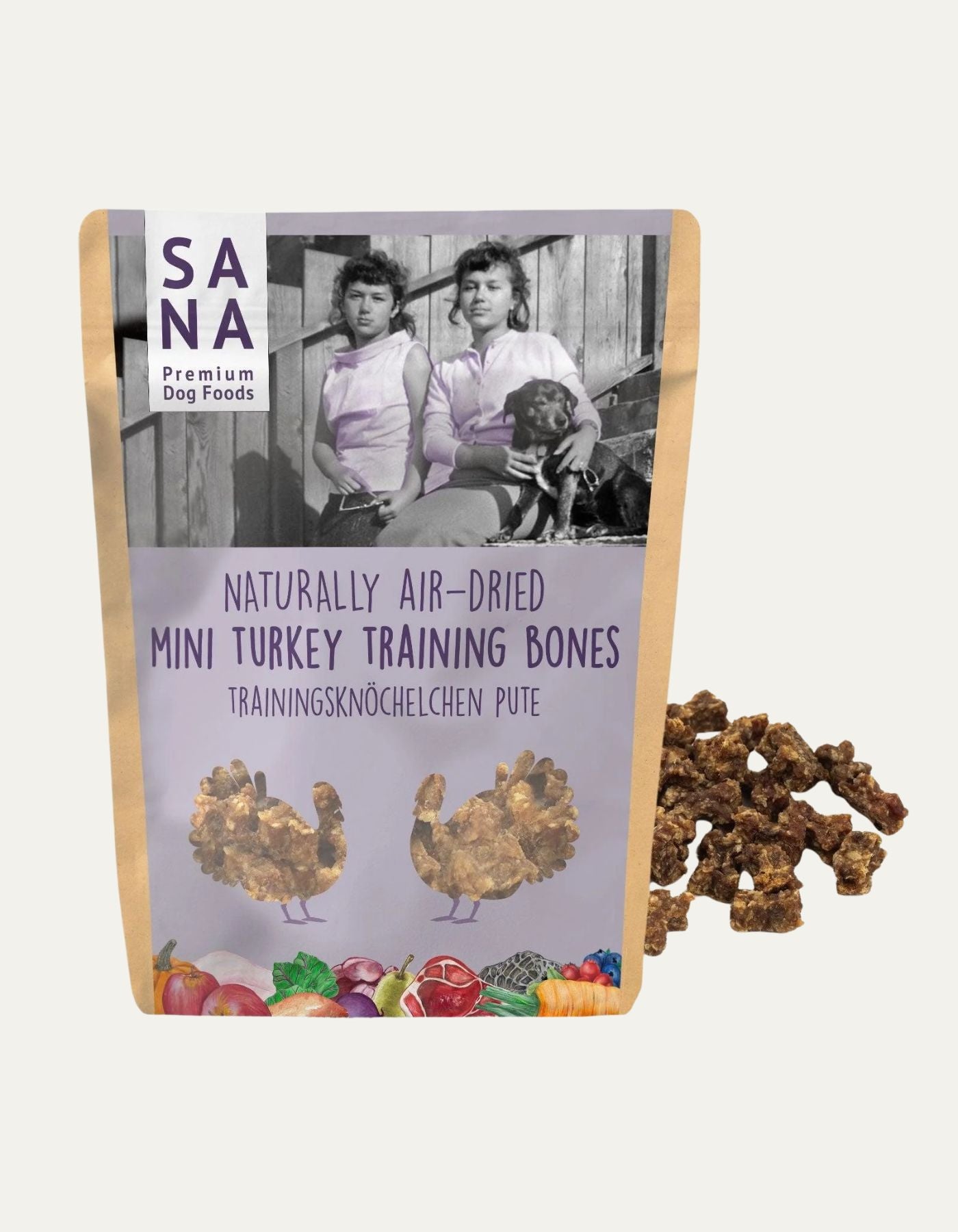 Kosteczki treningowe dla psa Indyk 100g SANADOG