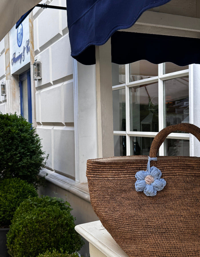 Flower keychain | crochet bag charm LILLABEL